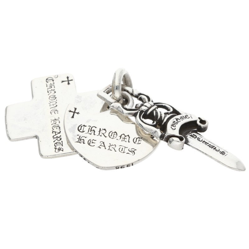 Chrome Hearts Three Trinkets Pendant 925 Size ONE Silver