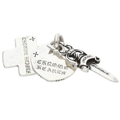 Chrome Hearts Three Trinkets Pendant 925 Size ONE Silver