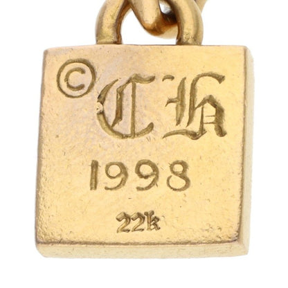 Chrome Hearts Framed CH Plus Pave Dia 22K Gold Size ONE SIZE