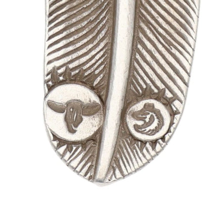 TADY & KING Silver SV Feather Right Pendant Size MM