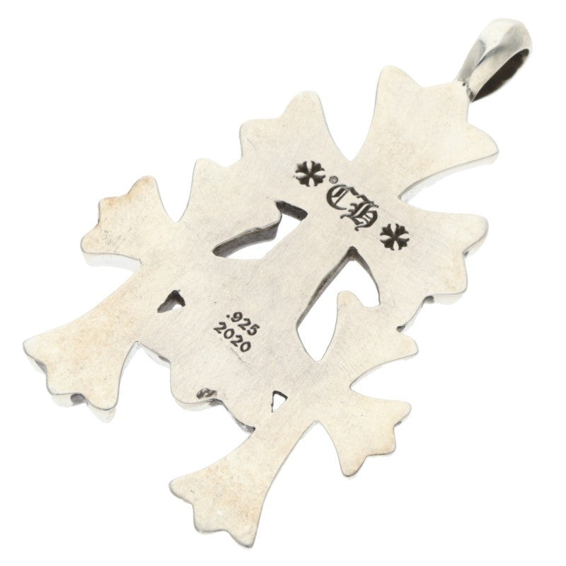 Chrome Hearts Triple Small CH Cross 925 Silver Size ONE SIZE