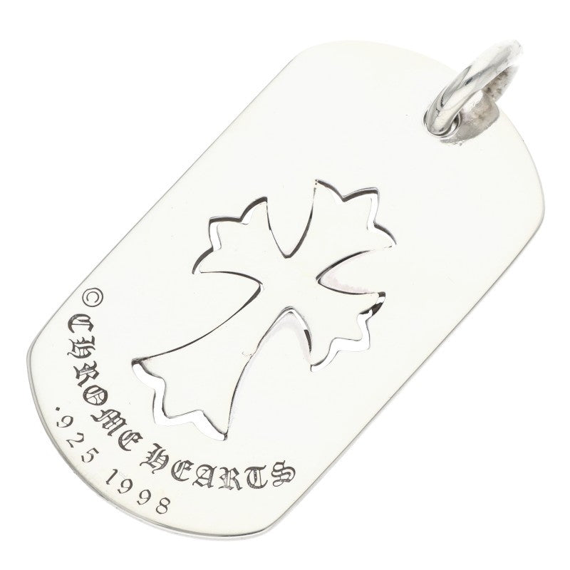 Chrome Hearts Cutout Tiny Cross Large Dog Tag Size ONE SIZE