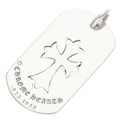 Chrome Hearts Cutout Tiny Cross Large Dog Tag Size ONE SIZE