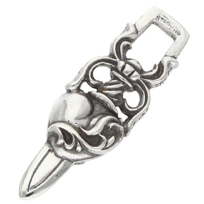 Chrome Hearts Dagger Heart Pendant 925 Silver Size ONE SIZE