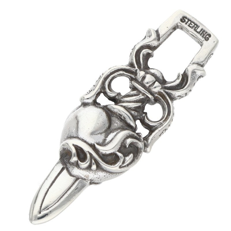 Chrome Hearts Dagger Heart Pendant 925 Silver Size ONE SIZE