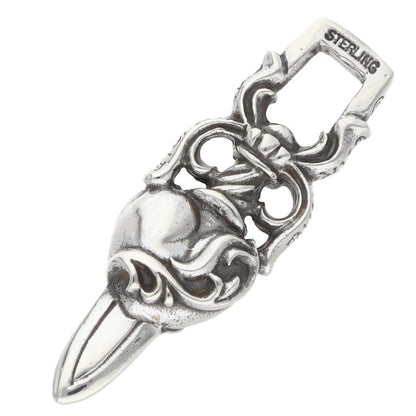 Chrome Hearts Dagger Heart Pendant 925 Silver Size ONE SIZE