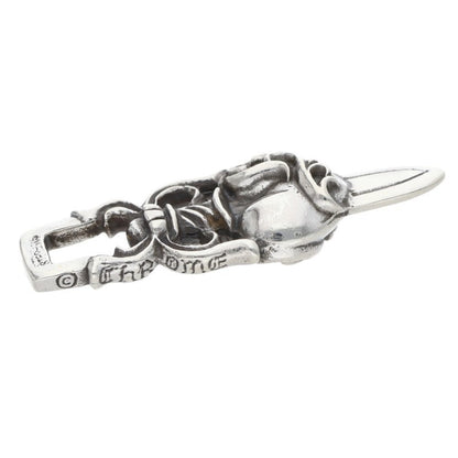 Chrome Hearts Dagger Heart Pendant 925 Silver Size ONE SIZE