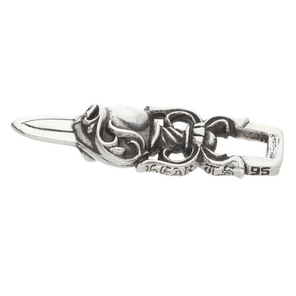 Chrome Hearts Dagger Heart Pendant 925 Silver Size ONE SIZE