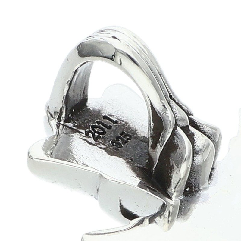 Chrome Hearts 925 Silver Small Double CH Cross Size ONE SIZE