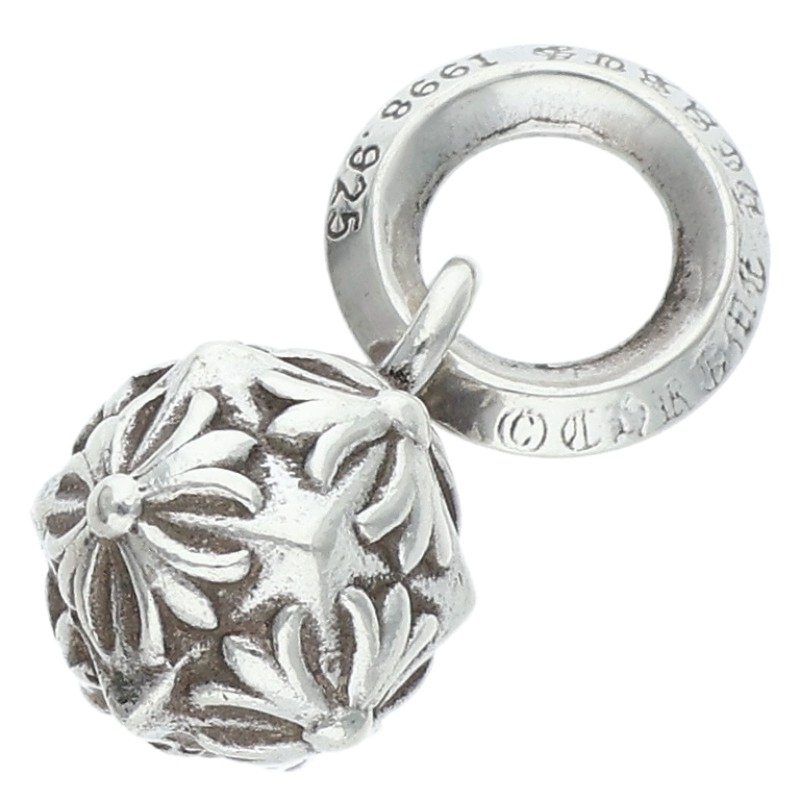 Chrome Hearts 925 Silver Pyramid Plus Ball Size ONE SIZE