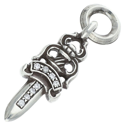 Chrome Hearts 925 Silver Pave Diamond #5 Size ONE SIZE