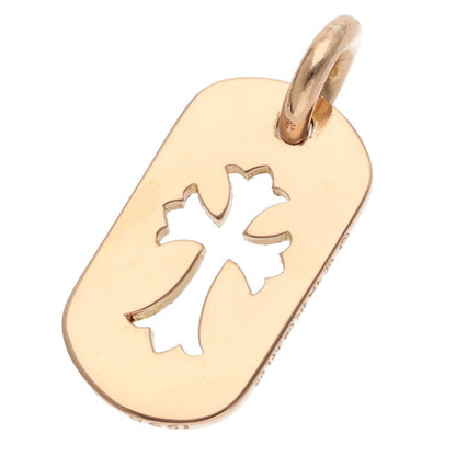 Chrome Hearts 22K Small Dog Tag Pendant Yellow