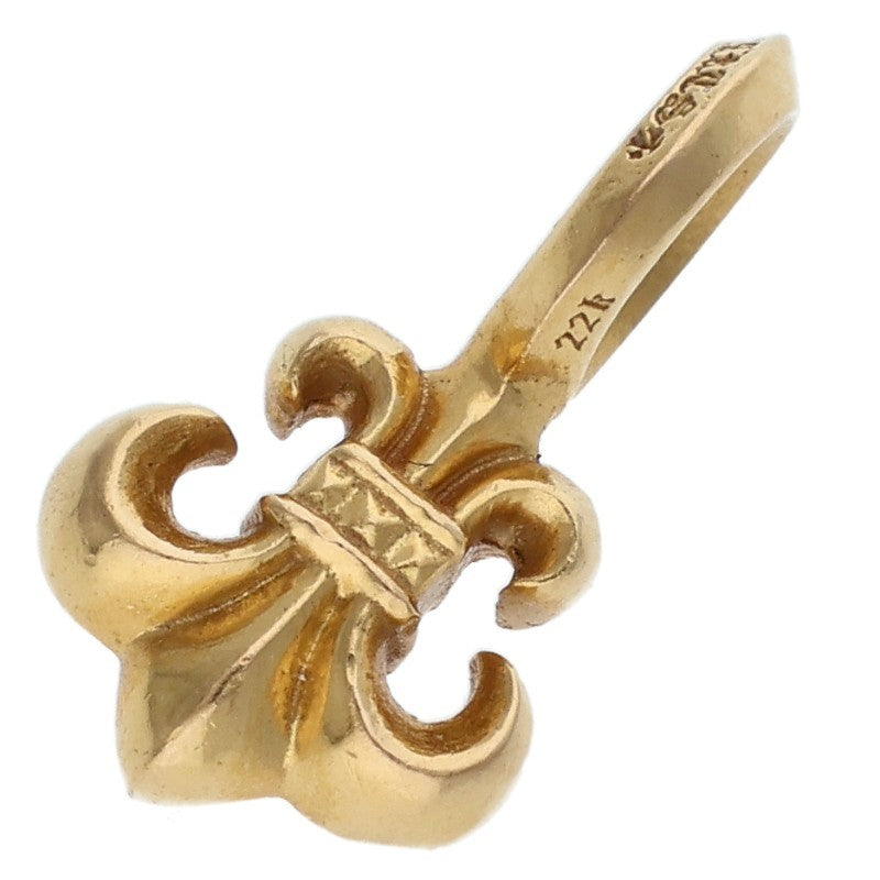 Chrome Hearts 22K BS Fleur Stack Charm Yellow