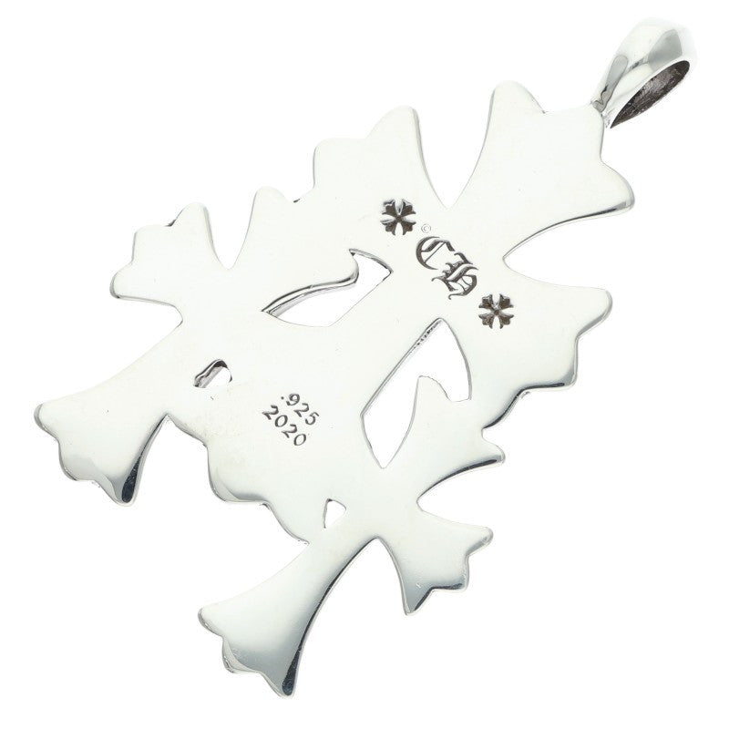 Chrome Hearts 925 Triple CH Cross Small Silver Size ONE SIZE