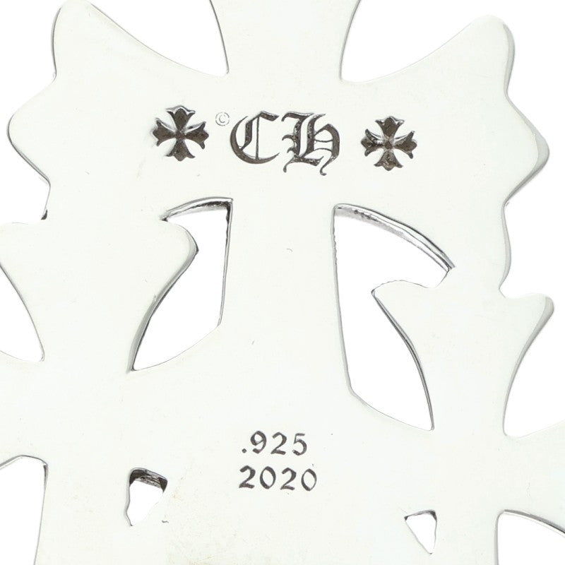 Chrome Hearts 925 Triple CH Cross Small Silver Size ONE SIZE