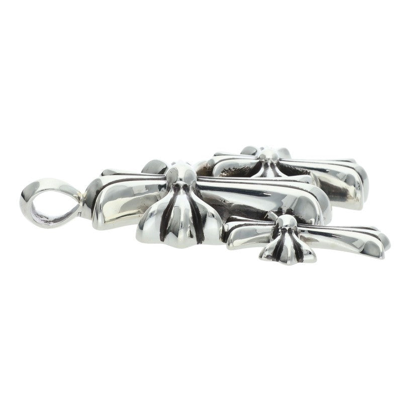 Chrome Hearts 925 Triple CH Cross Small Silver Size ONE SIZE