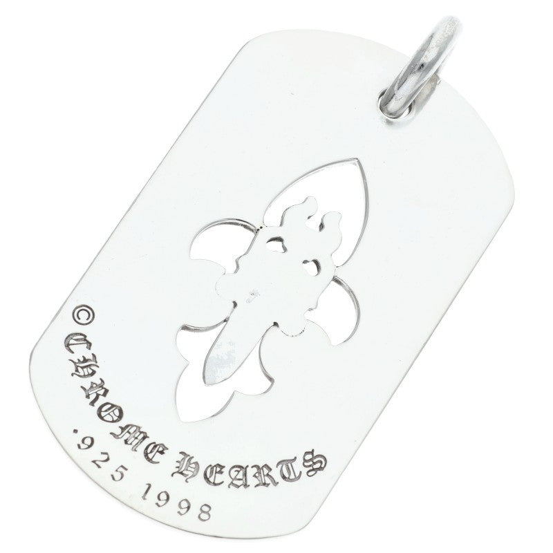 Chrome Hearts Large Flare Dagger Dog Tag Size ONE Silver