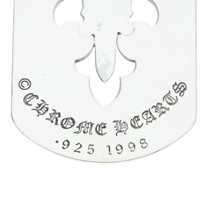 Chrome Hearts Large Flare Dagger Dog Tag Size ONE Silver
