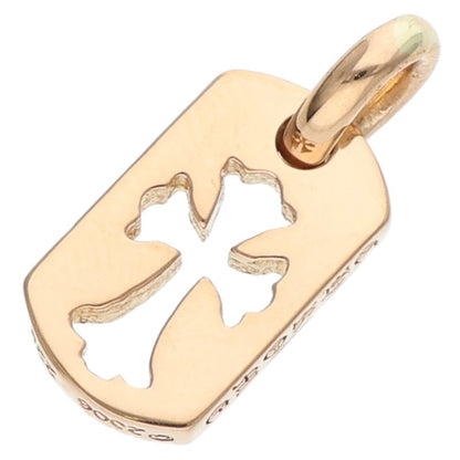Chrome Hearts 22K YG Tiny Cutout Cross PAVE Diamond Charm