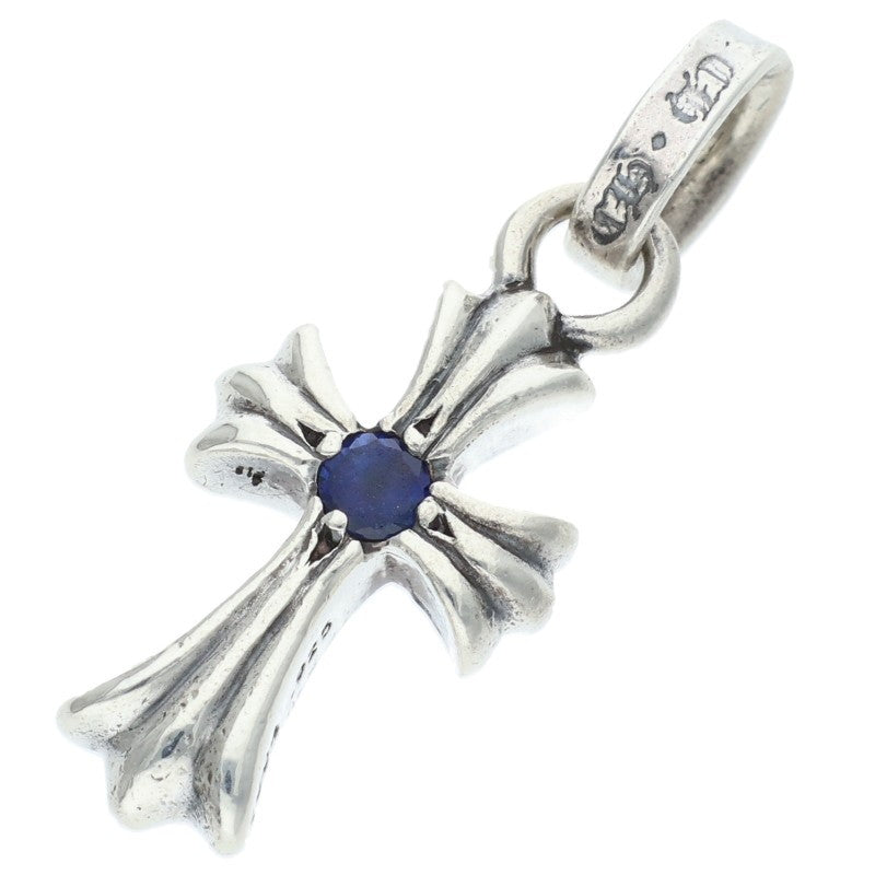 Chrome Hearts Babyfat Sapphire Cross Charm