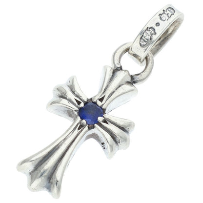 Chrome Hearts Babyfat Sapphire Cross Charm