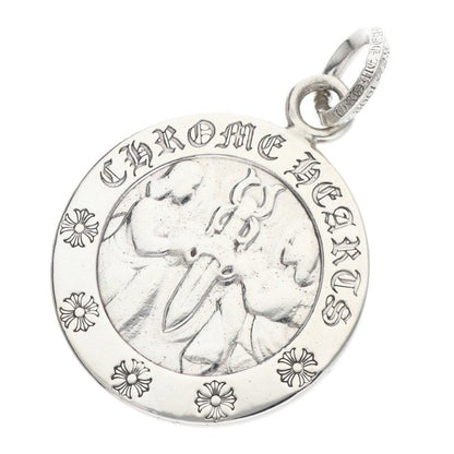 Chrome Hearts Large Angel Medal Pendant Silver Size ONE SIZE