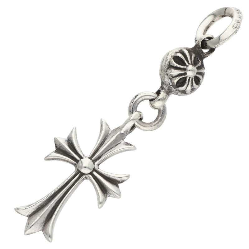 Chrome Hearts 1B Tiny CH Cross Charm Silver Size ONE SIZE