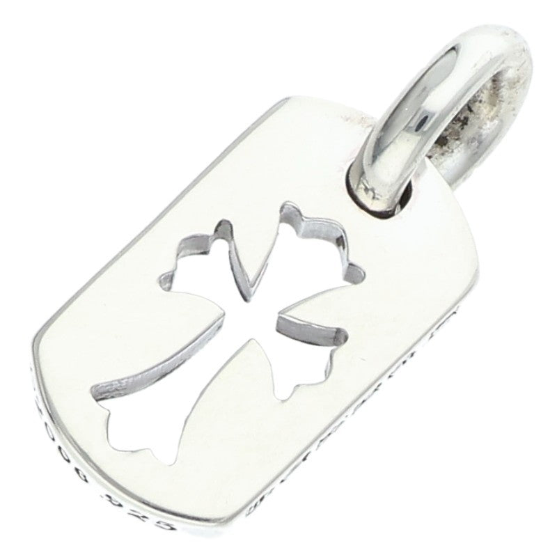 Chrome Hearts Tiny Cutout Cross Dog Tag Silver Size ONE SIZE