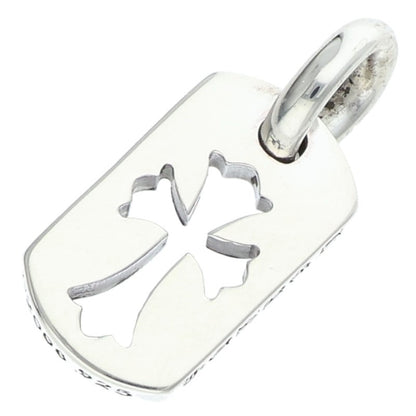 Chrome Hearts Tiny Cutout Cross Dog Tag Silver Size ONE SIZE