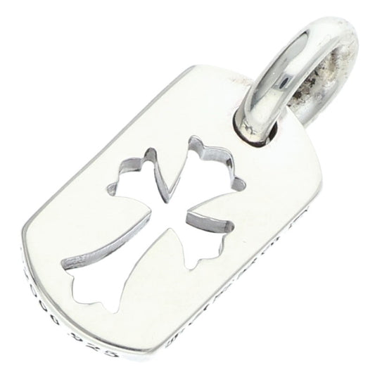 Chrome Hearts Tiny Cutout Cross Dog Tag Silver Size ONE SIZE