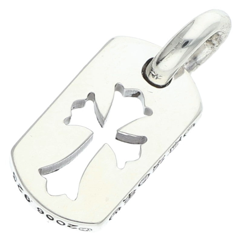 Chrome Hearts Tiny Cutout Cross Dog Tag Silver Size ONE SIZE