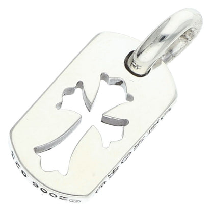 Chrome Hearts Tiny Cutout Cross Dog Tag Silver Size ONE SIZE