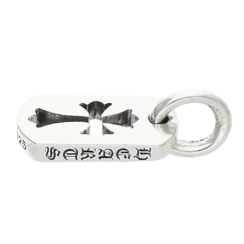 Chrome Hearts Tiny Cutout Cross Dog Tag Silver Size ONE SIZE