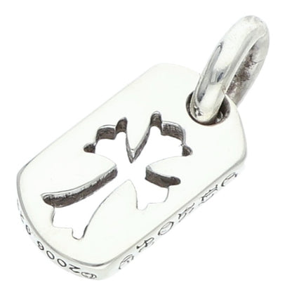 Chrome Hearts Tiny Cutout Cross Dog Tag Silver Size ONE SIZE