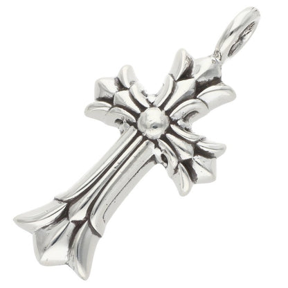 Chrome Hearts Double CH Cross Charm 925 Silver Size ONE SIZE