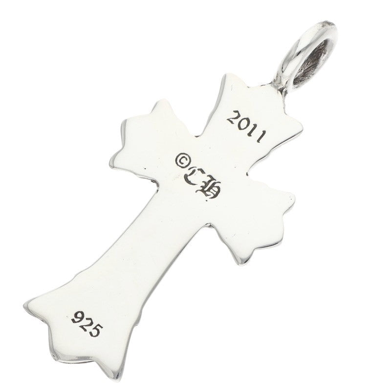 Chrome Hearts Double CH Cross Charm 925 Silver Size ONE SIZE