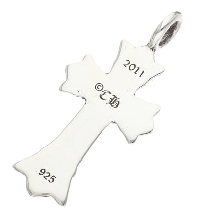 Chrome Hearts Double CH Cross Charm 925 Silver Size ONE SIZE