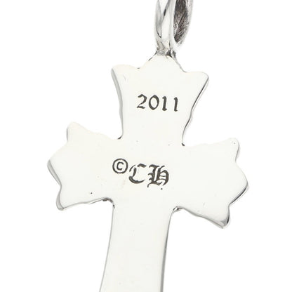 Chrome Hearts Double CH Cross Charm 925 Silver Size ONE SIZE