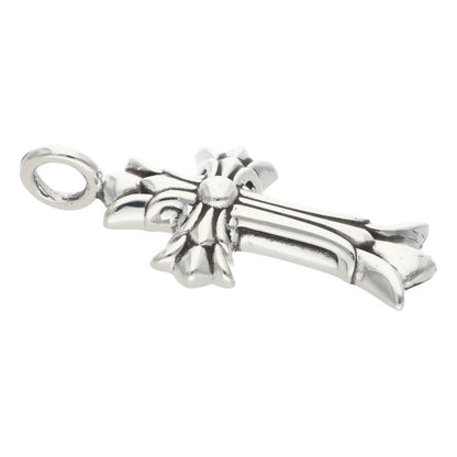 Chrome Hearts Double CH Cross Charm 925 Silver Size ONE SIZE