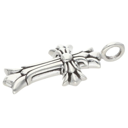 Chrome Hearts Double CH Cross Charm 925 Silver Size ONE SIZE