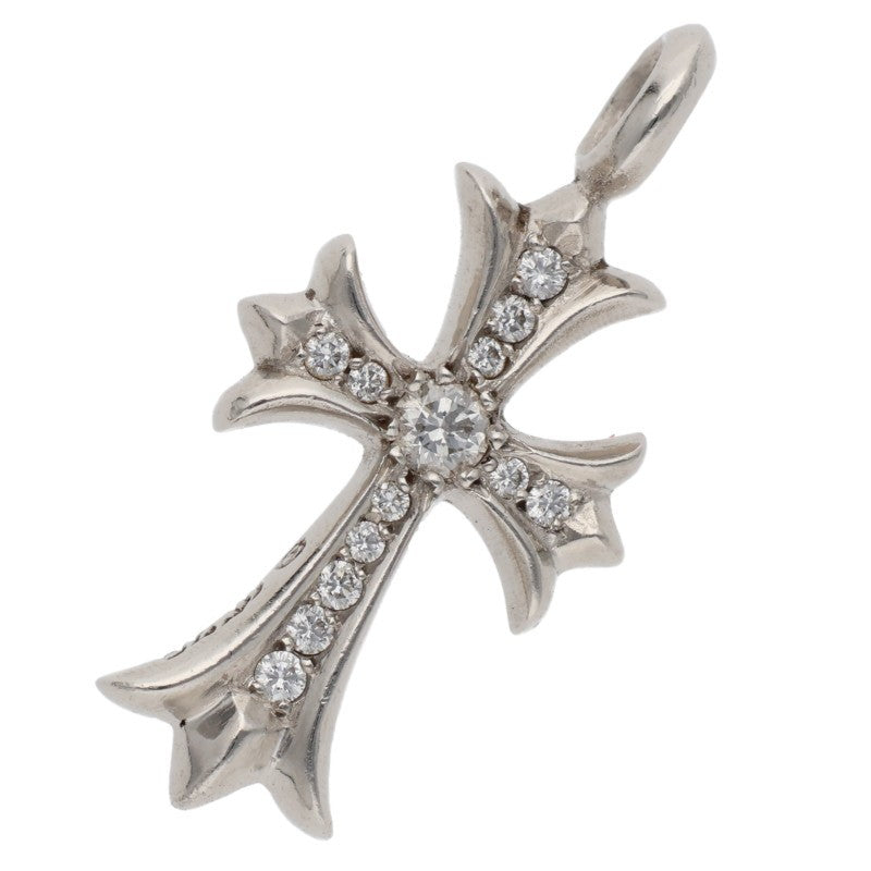 Chrome Hearts Platinum Tiny Fat Cross Pave Size ONE SIZE