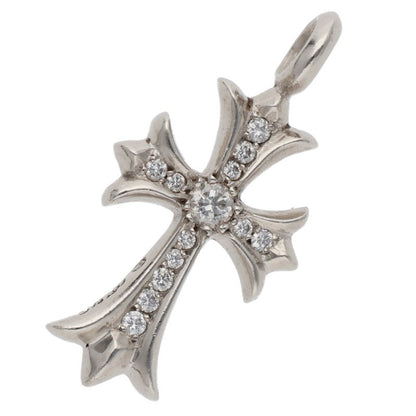 Chrome Hearts Platinum Tiny Fat Cross Pave Size ONE SIZE
