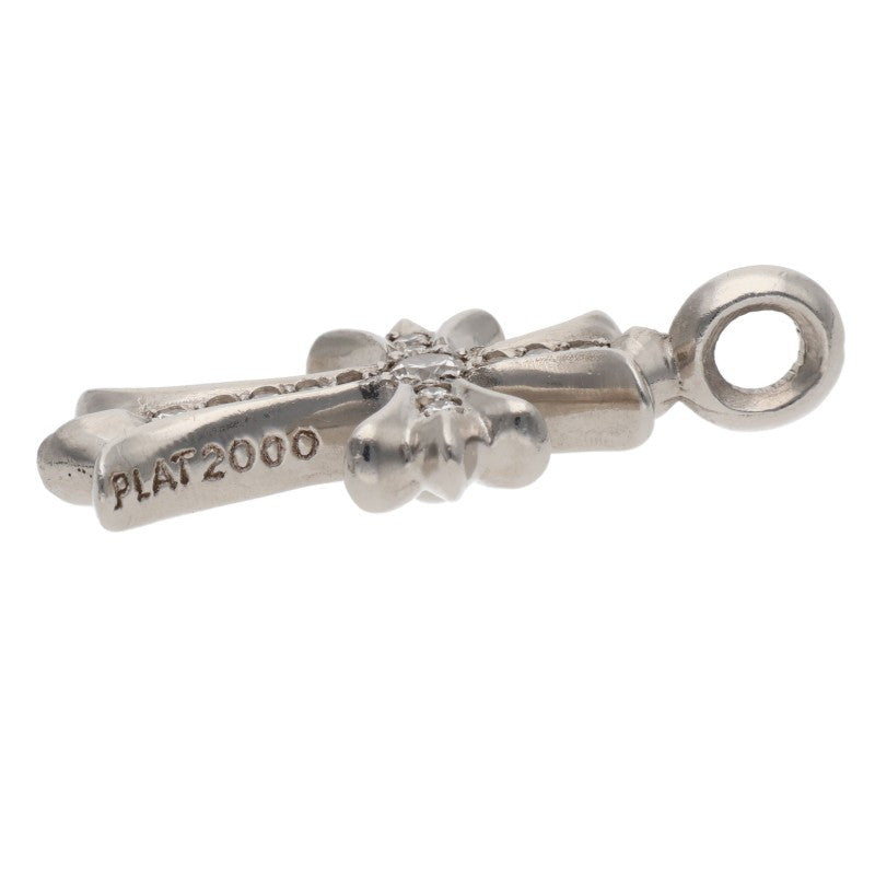 Chrome Hearts Platinum Tiny Fat Cross Pave Size ONE SIZE