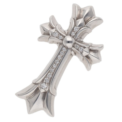 Chrome Hearts 18K White Gold Small Dbl CH