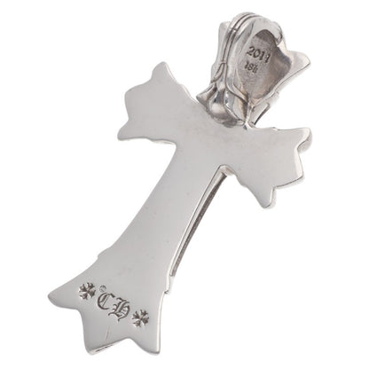 Chrome Hearts 18K White Gold Small Dbl CH