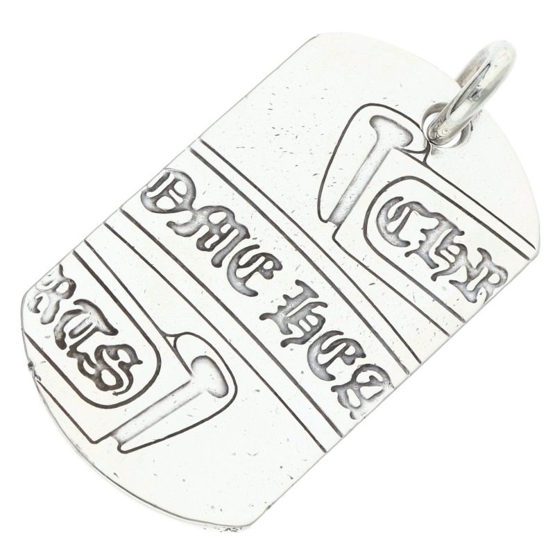 Chrome Hearts Osaka LTD Large Dog Tag 925 Size ONE SIZE