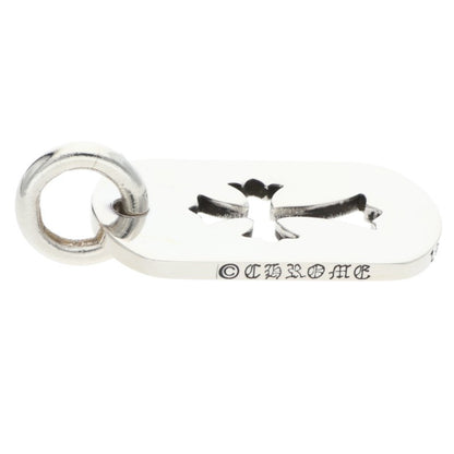 Chrome Hearts Cut Out Cross Dog Tag 925 Silver Size ONE SIZE