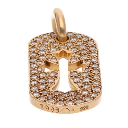 Chrome Hearts 22K Small Dogtag Pave Diamond Size ONE SIZE