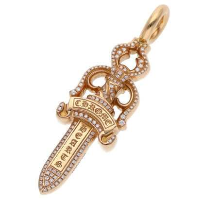 Chrome Hearts 22K Double Dagger Pave Diamond