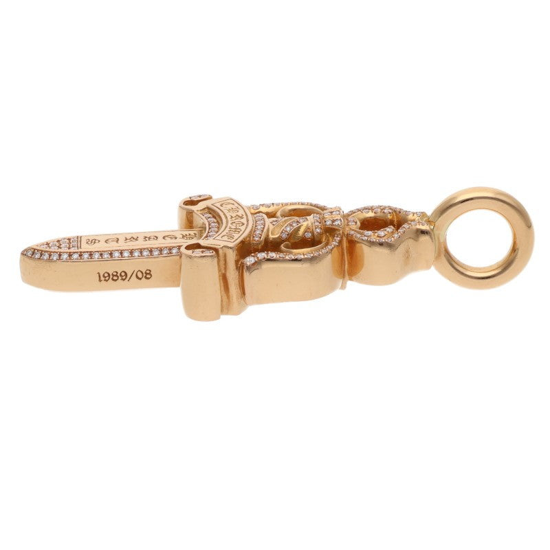 Chrome Hearts 22K Double Dagger Pave Diamond